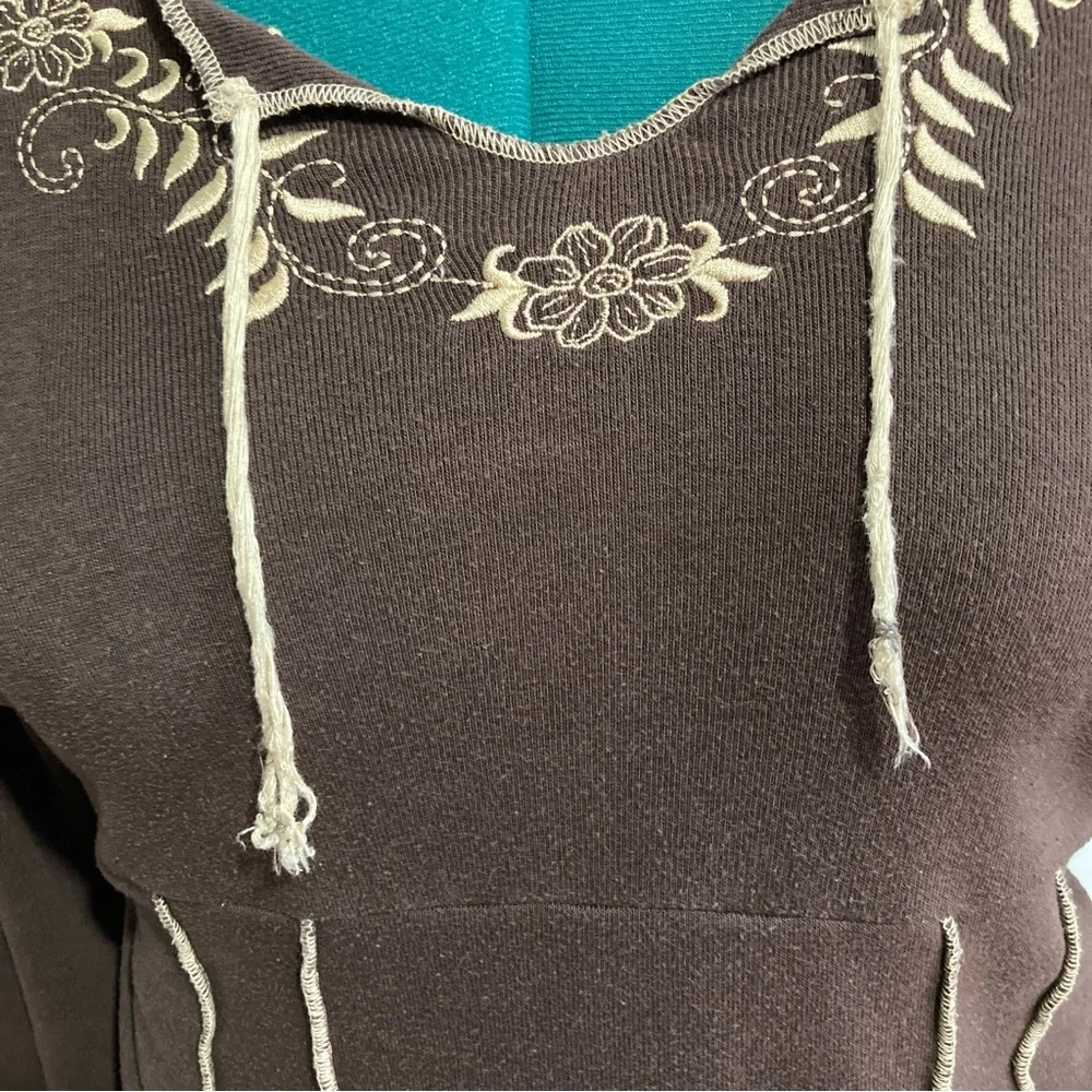 Vintage Fashion Bug Y2K Boho Embroidered Peasant Top - Picture 5 of 7